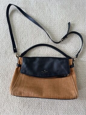 kate spade Black and Brown Shoulder Bag with Top Handle